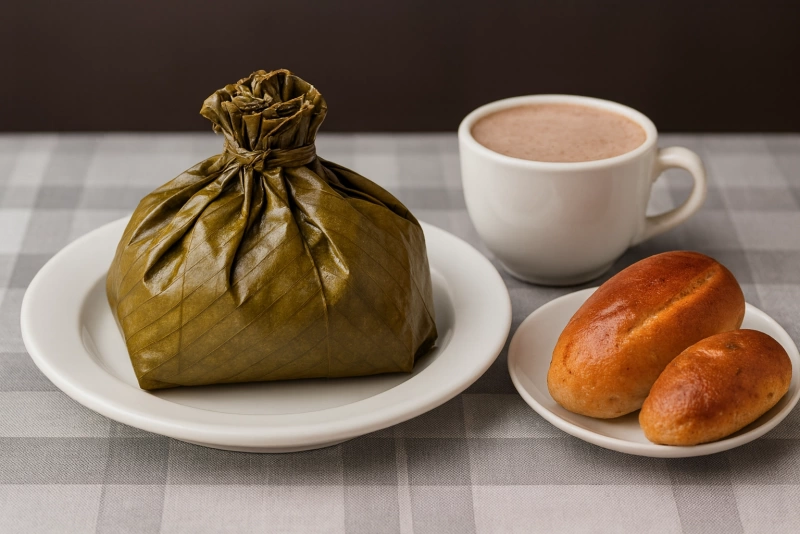 Descubre el Sabor de los Tamales Tolimenses Envueltos en Hoja de Plátano tamal tolimense envuelto en hoja de plátano