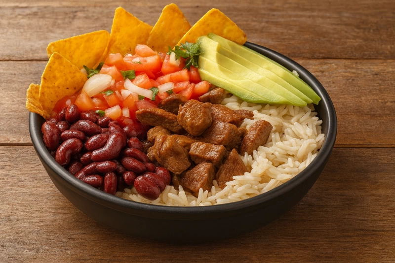 Prepara el Auténtico del Chifrijo Costarricense en Casa con Esta Receta delicioso chifrijo costarricense con frijoles, arroz y chicharrones