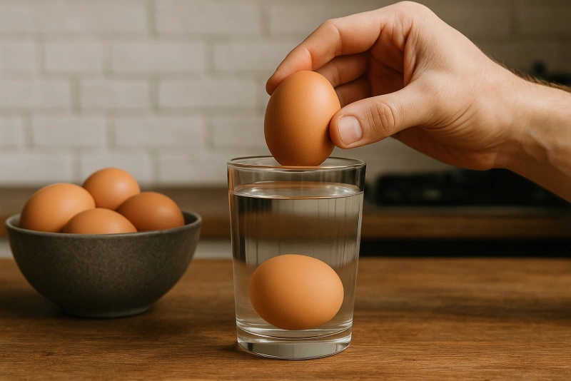 Cómo Saber Si un Huevo Está Fresco sin Abrirlo con Este Simple Truco huevo fresco prueba de flotación en agua