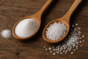 sal fina y gruesa en la cocina momento ideal para cada una