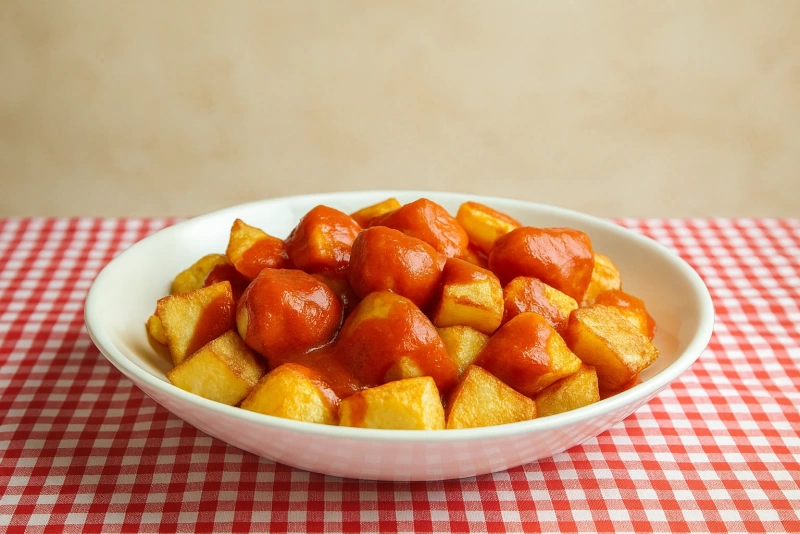 El Secreto Detrás de las Patatas Bravas Más Crujientes y Sabrosas de Tu Vida deliciosas patatas bravas con salsa picante