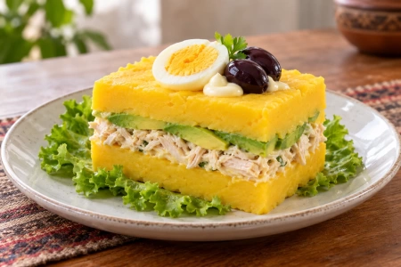 Causa rellena de pollo