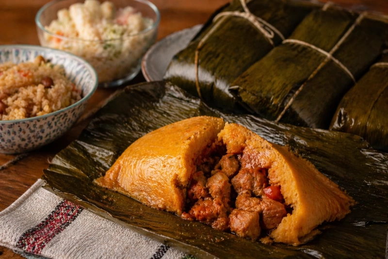 Pasteles de masa de yuca tradicionales y deliciosos