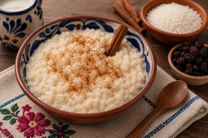 Arroz con leche mexicano cremoso y delicioso