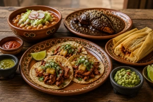Imagen mostrando delicias tradicionales de la cocina mexicana