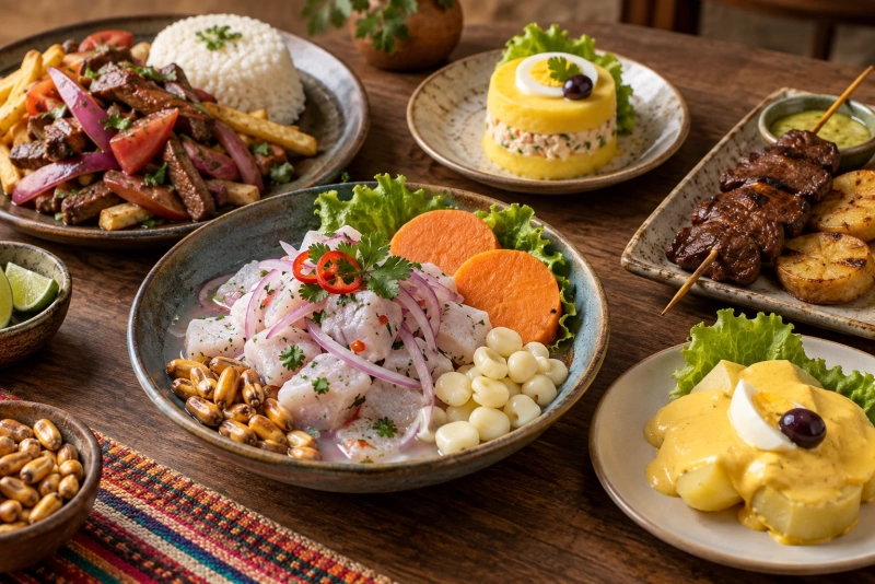 Delicias peruanas en cada plato imperdible del país